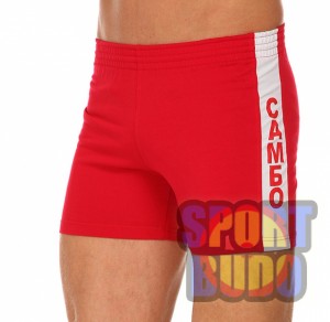 Шорты самбо GREEN HILL красные