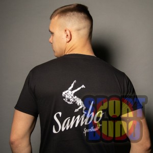 Футболка "Самбо" чёрная взрослая