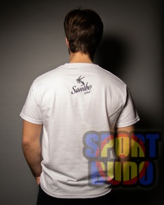 Футболка "Самбо" белая взрослая