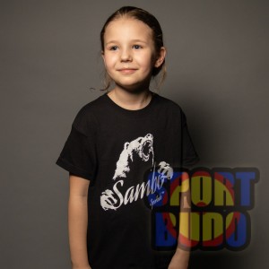 Футболка "Самбо" чёрная детская