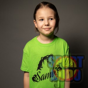 Футболка "Самбо" детская, лайм