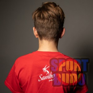 Футболка "Самбо" детская, красная