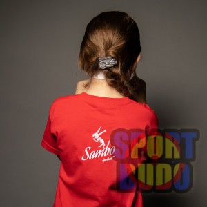 Футболка "Самбо" детская, красная