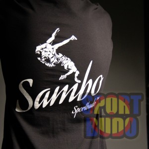 Футболка "Самбо" чёрная детская