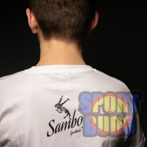 Футболка "Самбо" детская, белая