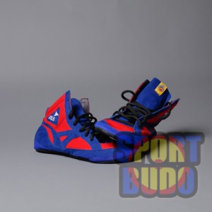 Борцовки STELS красные + синие (синтетическая замша)