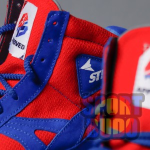 Борцовки STELS красные + синие (натуральная замша)